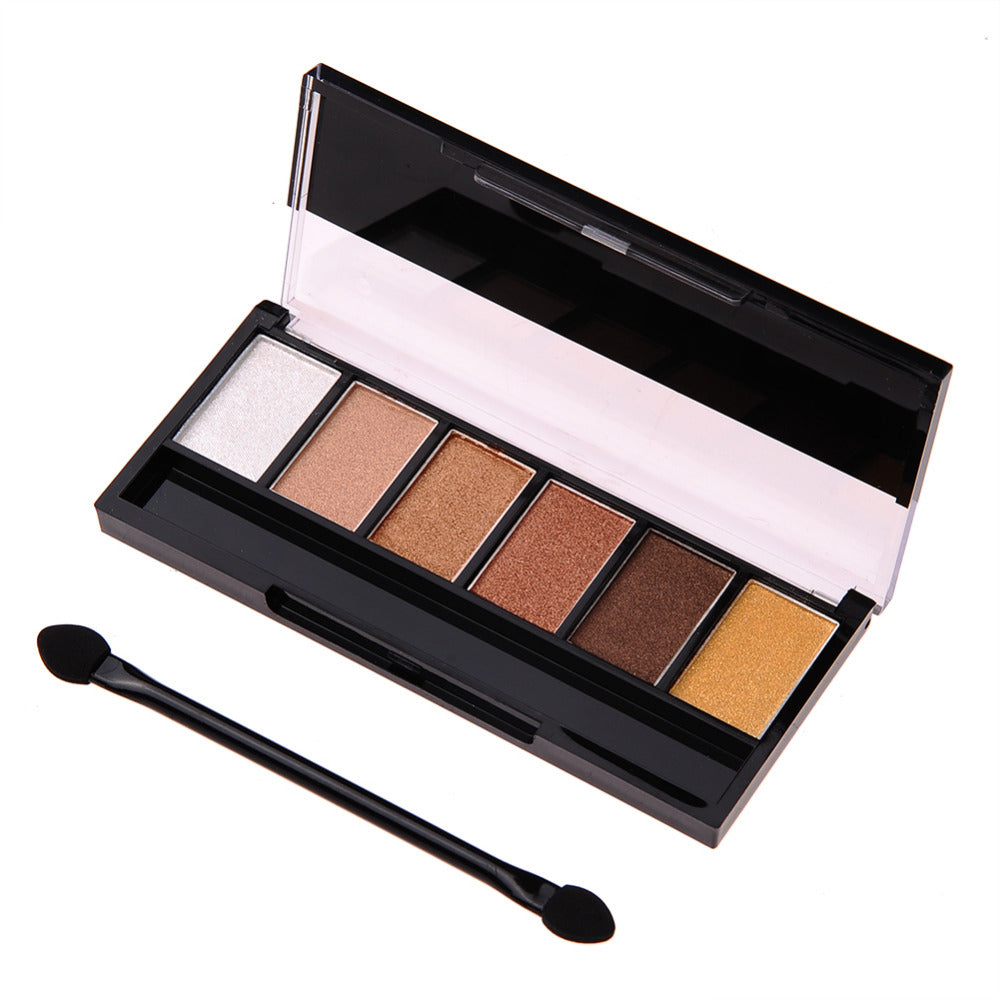 6 Colors Eyeshadow Palette Glamorous Smokey Eye
