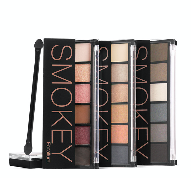 6 Colors Eyeshadow Palette Glamorous Smokey Eye